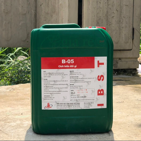 Dung dịch tẩy rỉ sét B05: Giải pháp hiệu quả cho thép