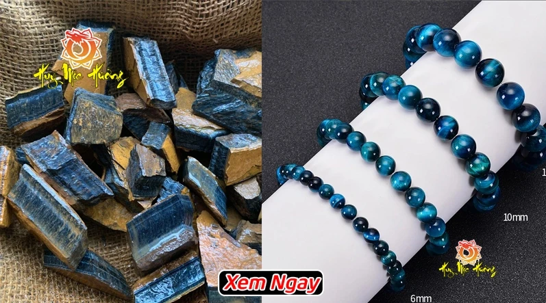 Giá Vòng Đá Mắt Hổ Tự Nhiên 100% Chuẩn 5A Tại Xưởng