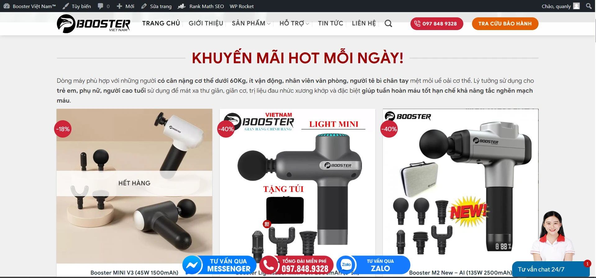 Máy Mát Xa Cầm Tay Điện Máy Xanh còn có mặt trên thị trường không ? - Booster Việt Nam™