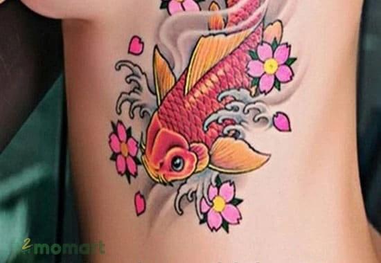 Tham khảo những hình xăm cá chép hoa sen ấn tượng nhất