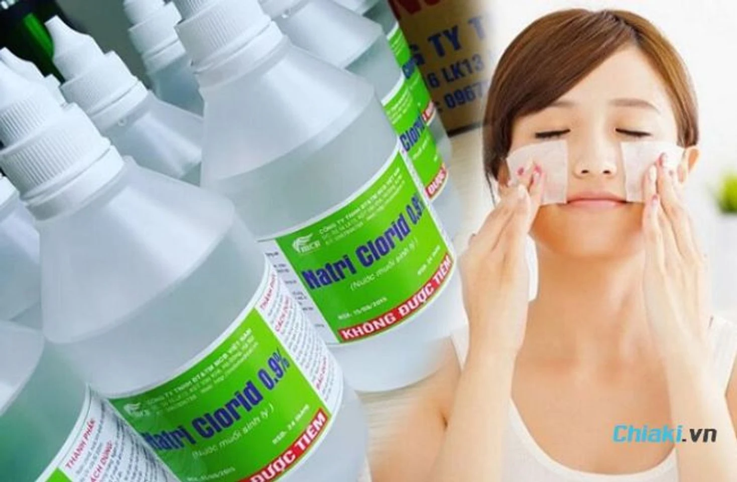 Cách tẩy trang bằng nước muối sinh lý hiệu quả nhất