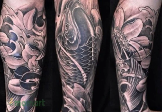 Tham khảo những hình xăm cá chép hoa sen ấn tượng nhất