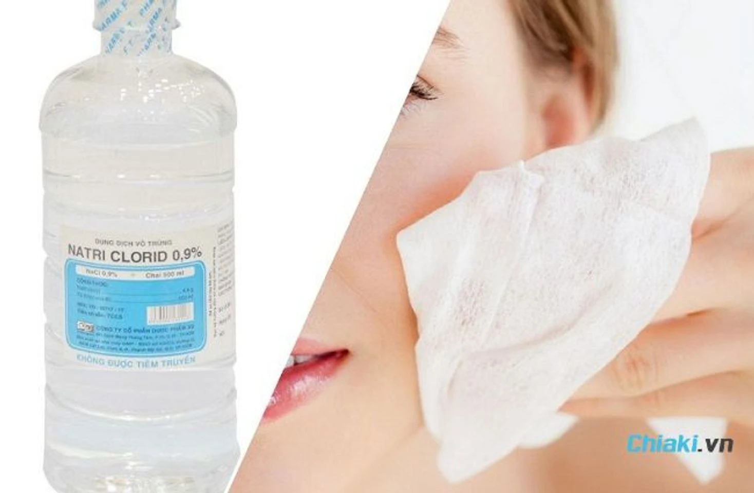 Cách tẩy trang bằng nước muối sinh lý hiệu quả nhất