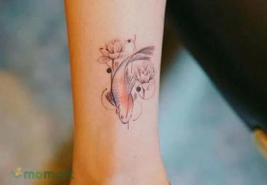 Tham khảo những hình xăm cá chép hoa sen ấn tượng nhất