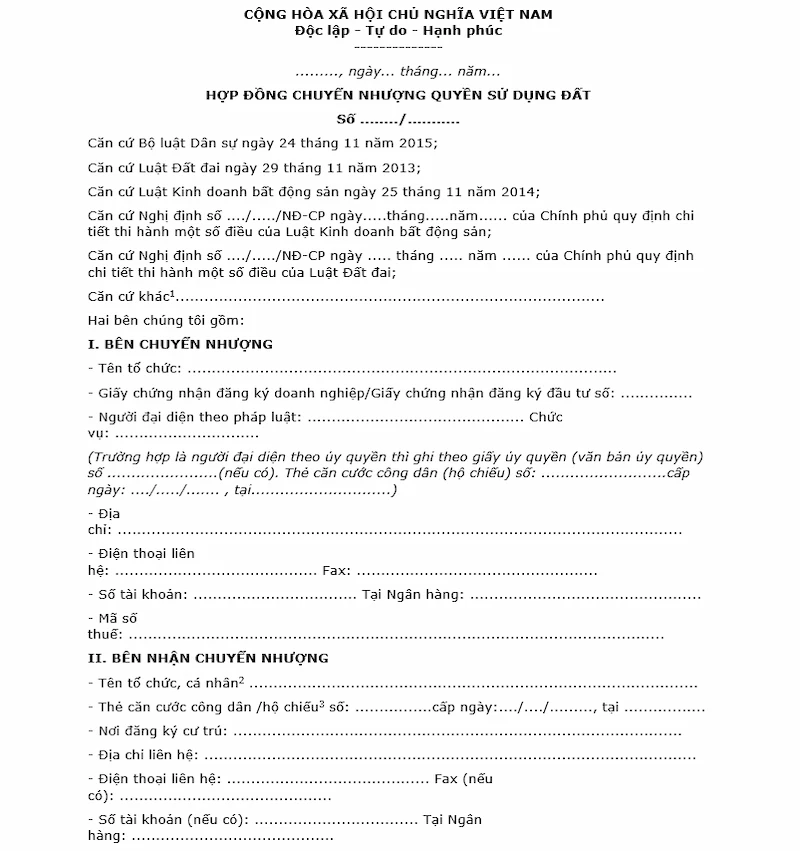Cập nhật mẫu giấy mua bán đất viết tay chuẩn nhất năm 2024