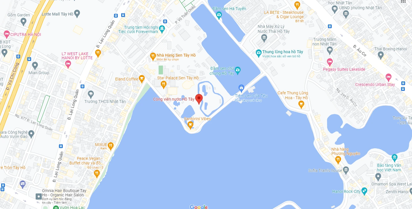 Giá vé công viên nước hồ tây như thế nào?