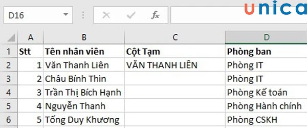7 cách đổi chữ thường thành chữ hoa trong excel nhanh chóng