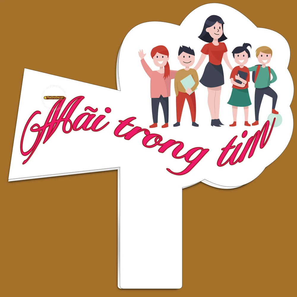 Bảng hashtag cầm tay chụp hình kỷ yếu học sinh