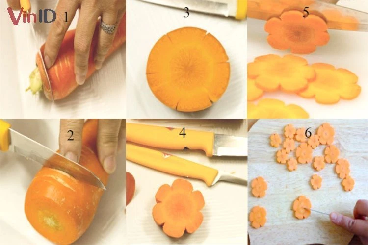 Bật mí 10 cách tỉa hoa cà rốt vừa đẹp, vừa đơn giản, ai cũng làm được