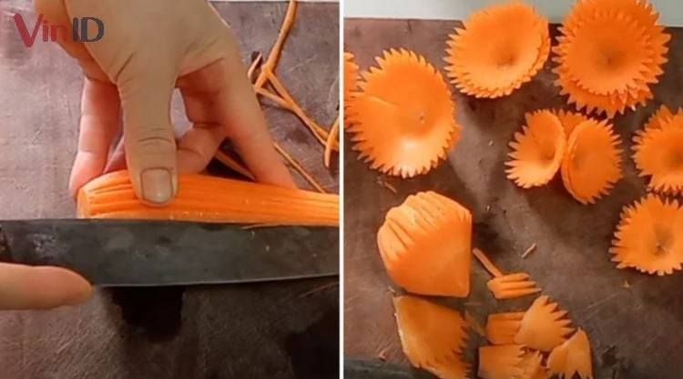 Bật mí 10 cách tỉa hoa cà rốt vừa đẹp, vừa đơn giản, ai cũng làm được