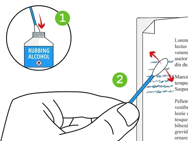 Cách tẩy mực bút bi trên giấy hiệu quả với isopropyl