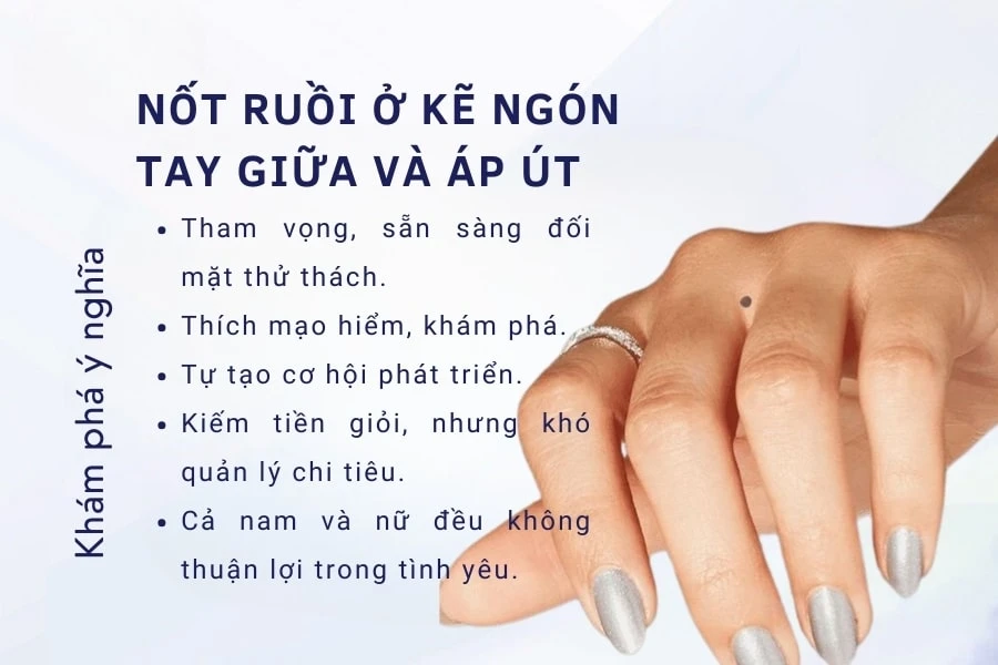 Nốt ruồi ở kẽ ngón tay có ý nghĩa gì? Sung sướng hay vất vả?