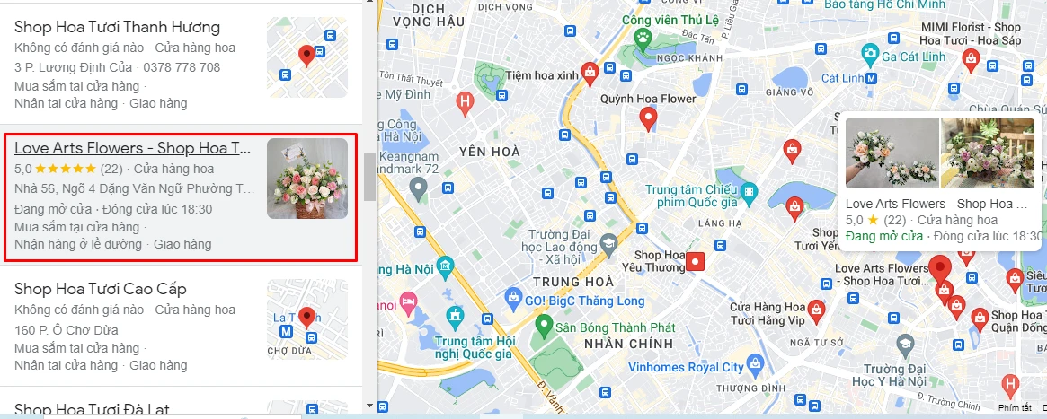 Top 3 shop hoa tươi gần đây (Hà Nội) uy tín nhất