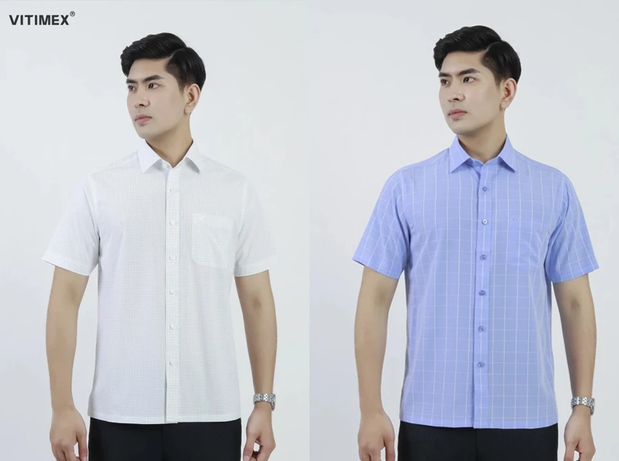 Sơ mi nam tay ngắn cho phong cách trẻ trung năng động