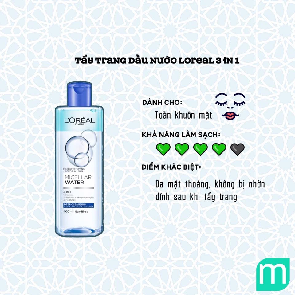 Nước tẩy trang L'Oreal: Giải pháp hoàn hảo cho làn da nhạy cảm