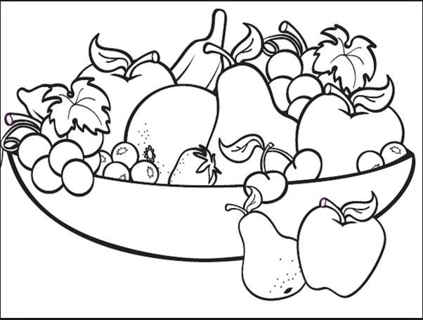 +100 Mẫu Hình tô màu hoa quả đẹp dành cho các bé
