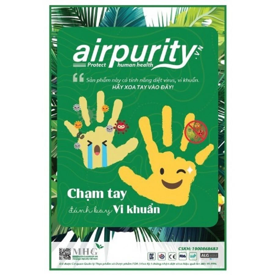 Miếng dán diệt khuẩn tay nắm xe đẩy bảo vệ sức khỏe