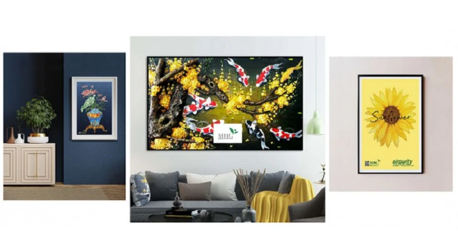 Miếng dán, bức tranh Airpurity tăng cường phòng dịch, diệt khuẩn đến 99%