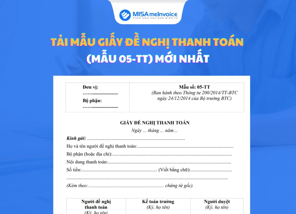 Giấy đề nghị thanh toán: Quy trình và hướng dẫn cần biết