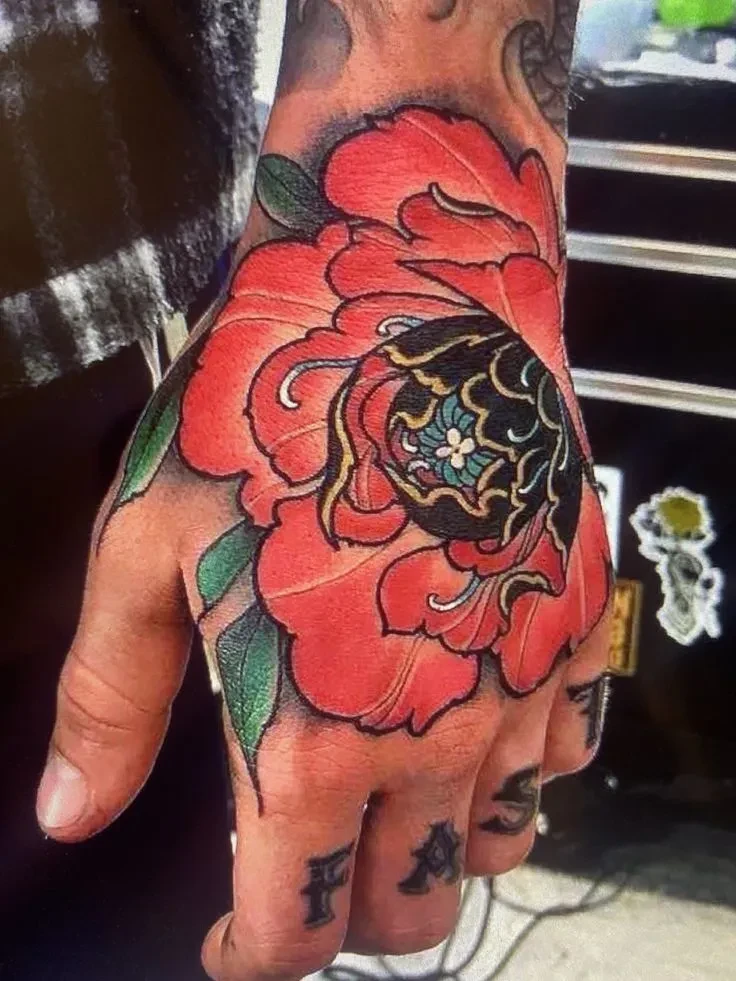 888+ hình xăm hoa mẫu đơn đại diện cho tình yêu và may mắn - Genztattoo