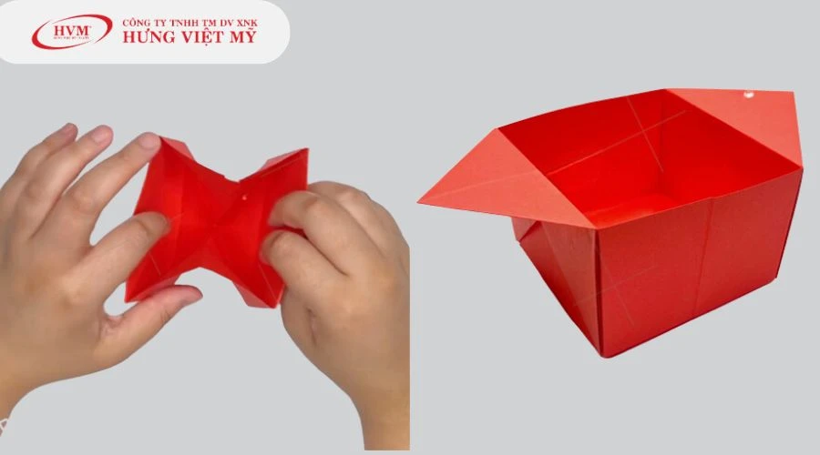 Cách gấp hộp giấy có nắp hình chữ nhật đơn giản, đẹp