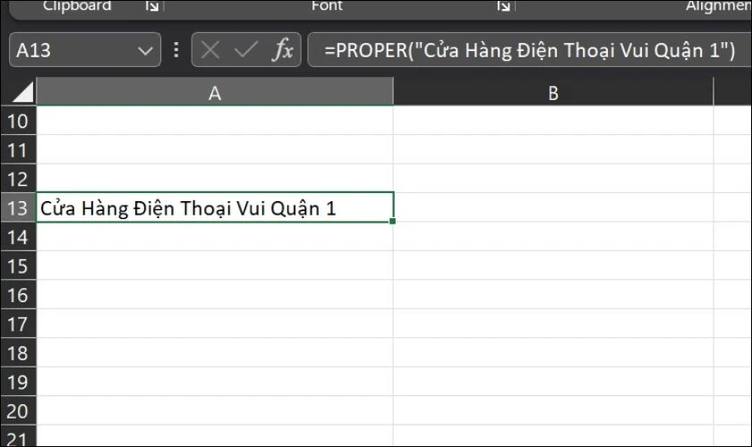 Hướng dẫn mẹo viết hoa chữ cái đầu trong Excel nhanh gọn