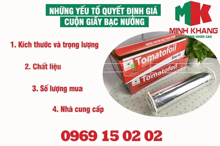 Giá Giấy Bạc Nướng Bán Sỉ Lẻ Bao Nhiêu?