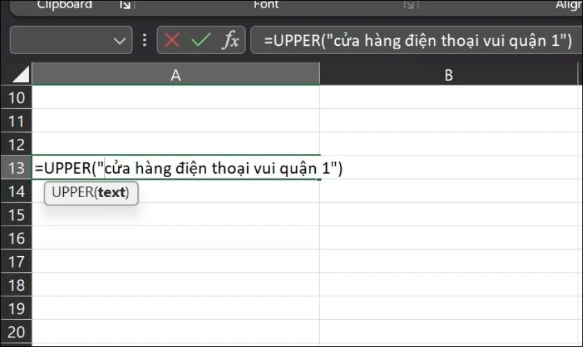Hướng dẫn mẹo viết hoa chữ cái đầu trong Excel nhanh gọn