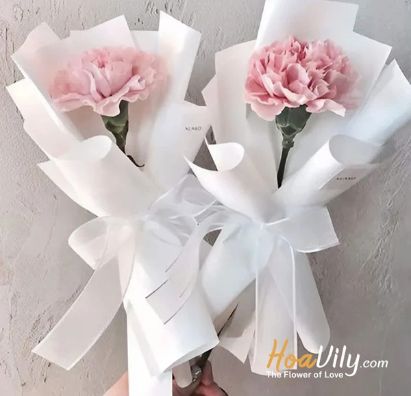 Chia sẻ cách bó hoa 1 bông đơn giản mà cực đẹp