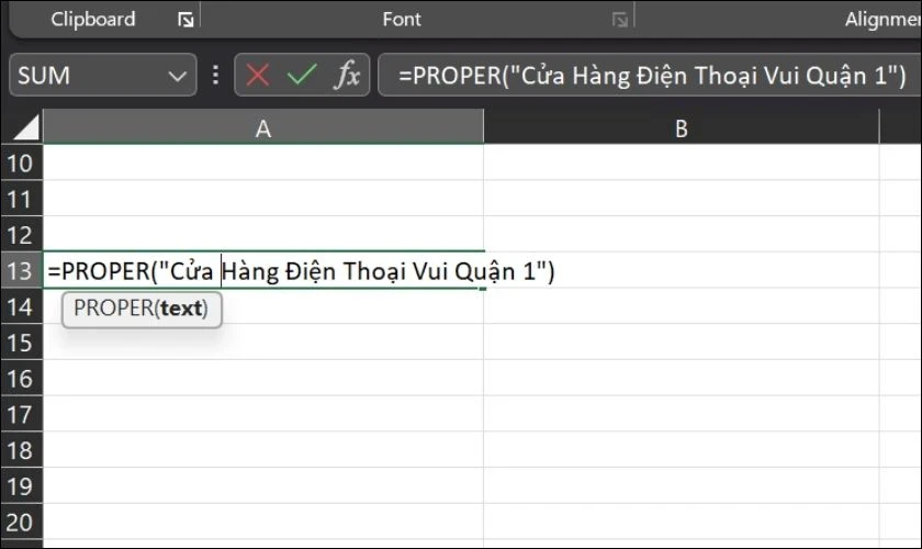 Hướng dẫn mẹo viết hoa chữ cái đầu trong Excel nhanh gọn