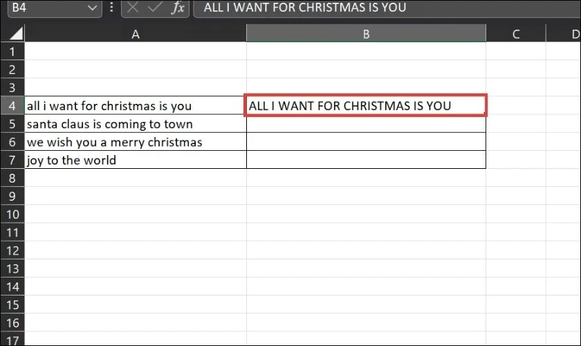 Hướng dẫn mẹo viết hoa chữ cái đầu trong Excel nhanh gọn