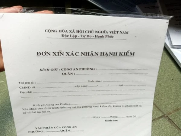 Giấy xác nhận hạnh kiểm: Tài liệu cần thiết cho hồ sơ xin việc