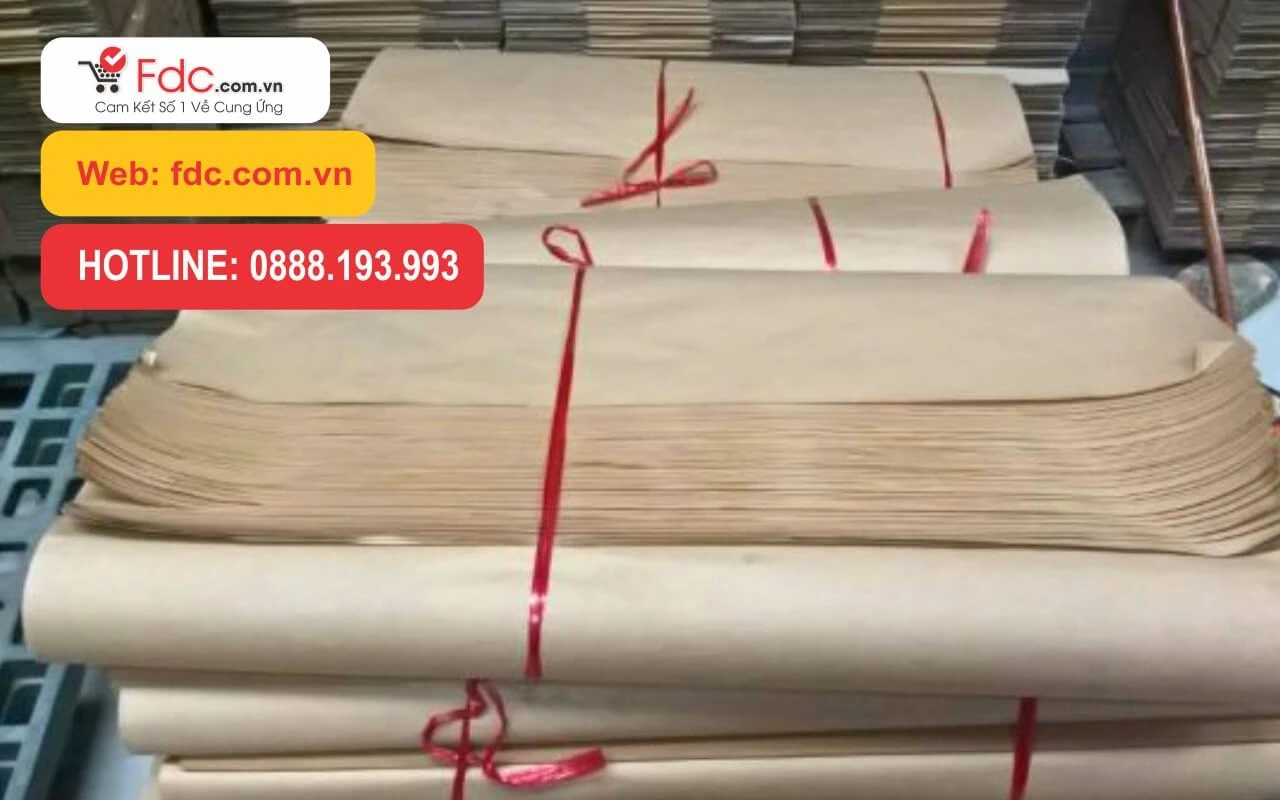 Giấy gói hàng, Giấy Kraft gói hàng giá rẻ (giấy xi măng)