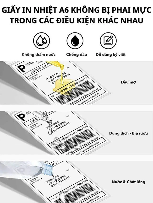 Giấy in Nhiệt A6 (giấy tự dính) chính hãng, giá tốt, giao nhanh tận nơi