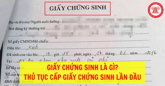 Giấy chứng sinh là gì? Thủ tục cấp giấy chứng sinh lần đầu