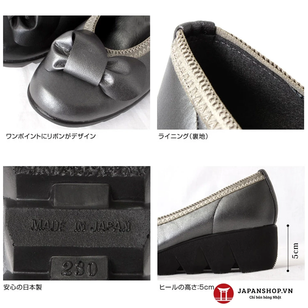 Giày da nữ đế xuồng 4,5cm Kosu 39050