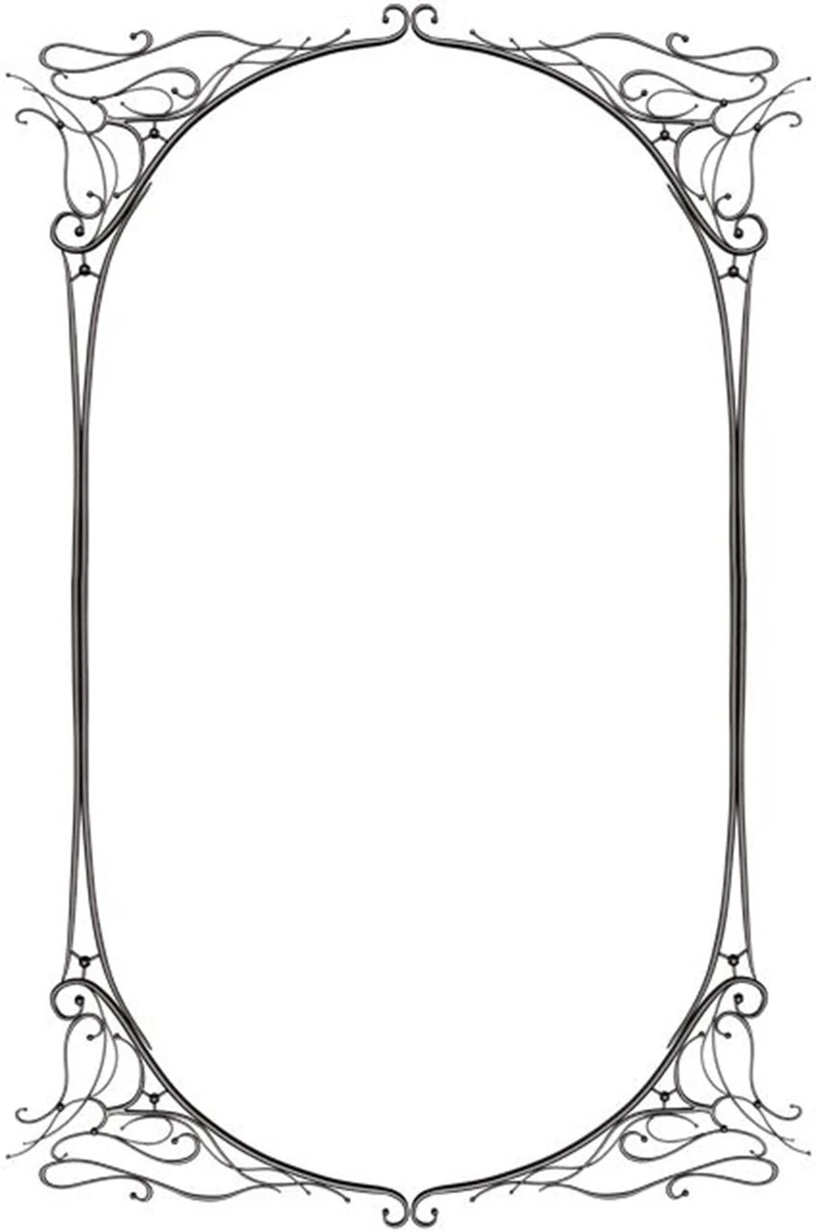 Vẽ trang trí viền giấy A4 đẹp nhất