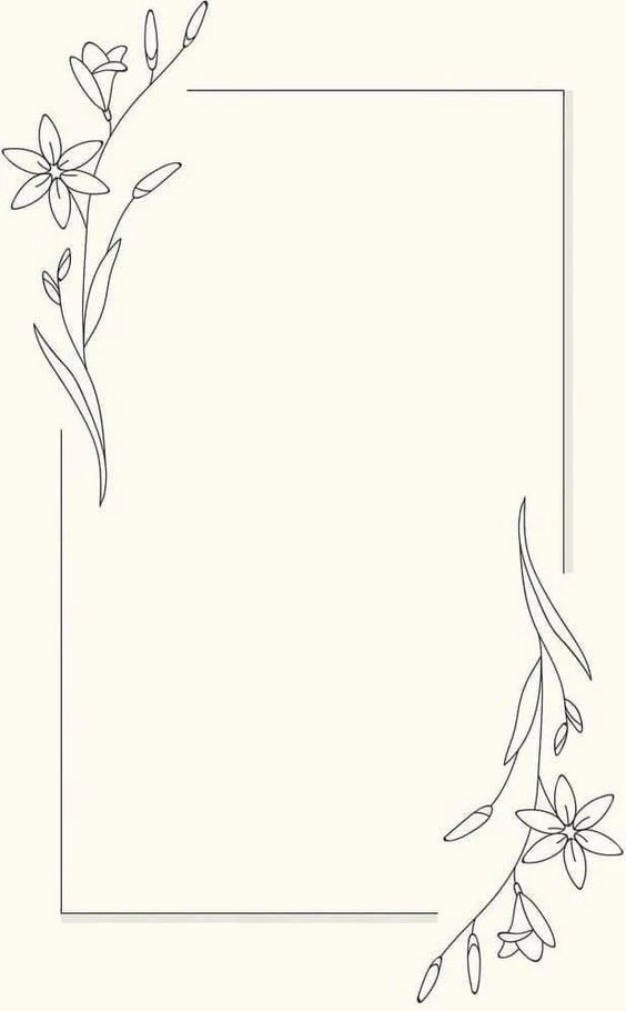 Vẽ trang trí viền giấy A4 đẹp nhất