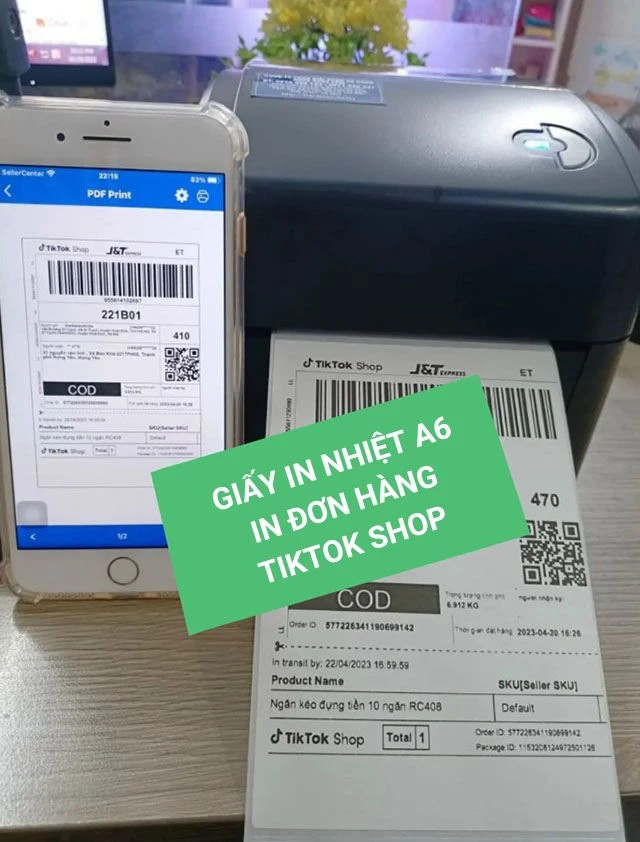 Giấy in Nhiệt A6 (giấy tự dính) chính hãng, giá tốt, giao nhanh tận nơi