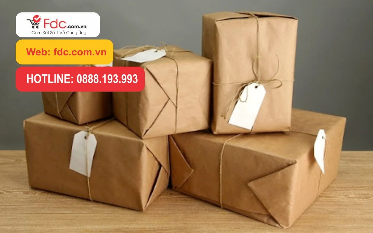 Giấy gói hàng, Giấy Kraft gói hàng giá rẻ (giấy xi măng)