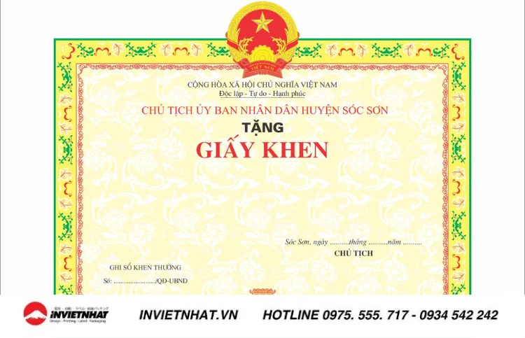 Tải mẫu giấy khen bằng khen đẹp mới nhất
