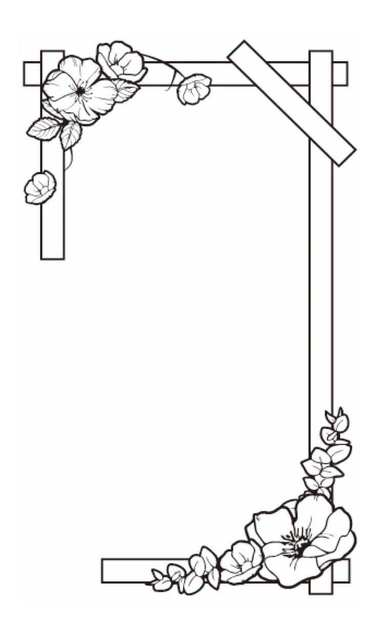 Vẽ trang trí viền giấy A4 đẹp nhất