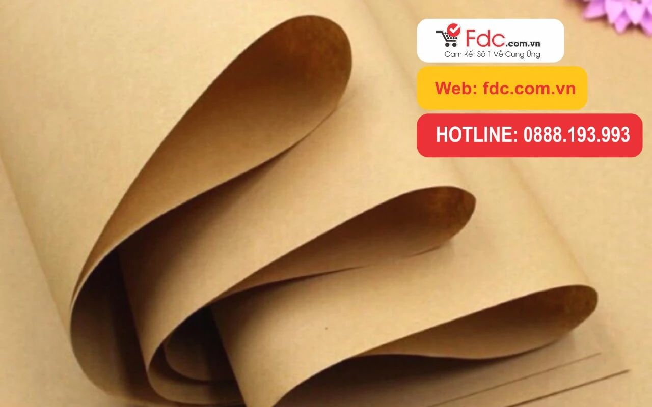 Giấy gói hàng, Giấy Kraft gói hàng giá rẻ (giấy xi măng)