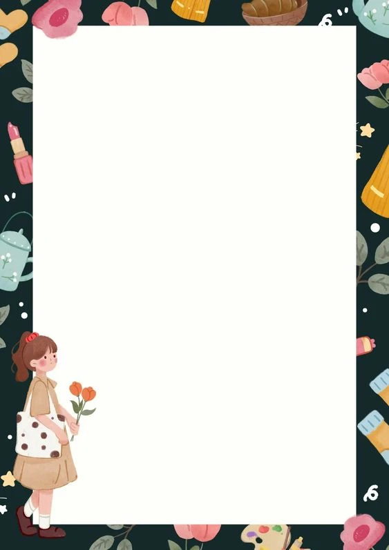 Vẽ trang trí viền giấy A4 đẹp nhất