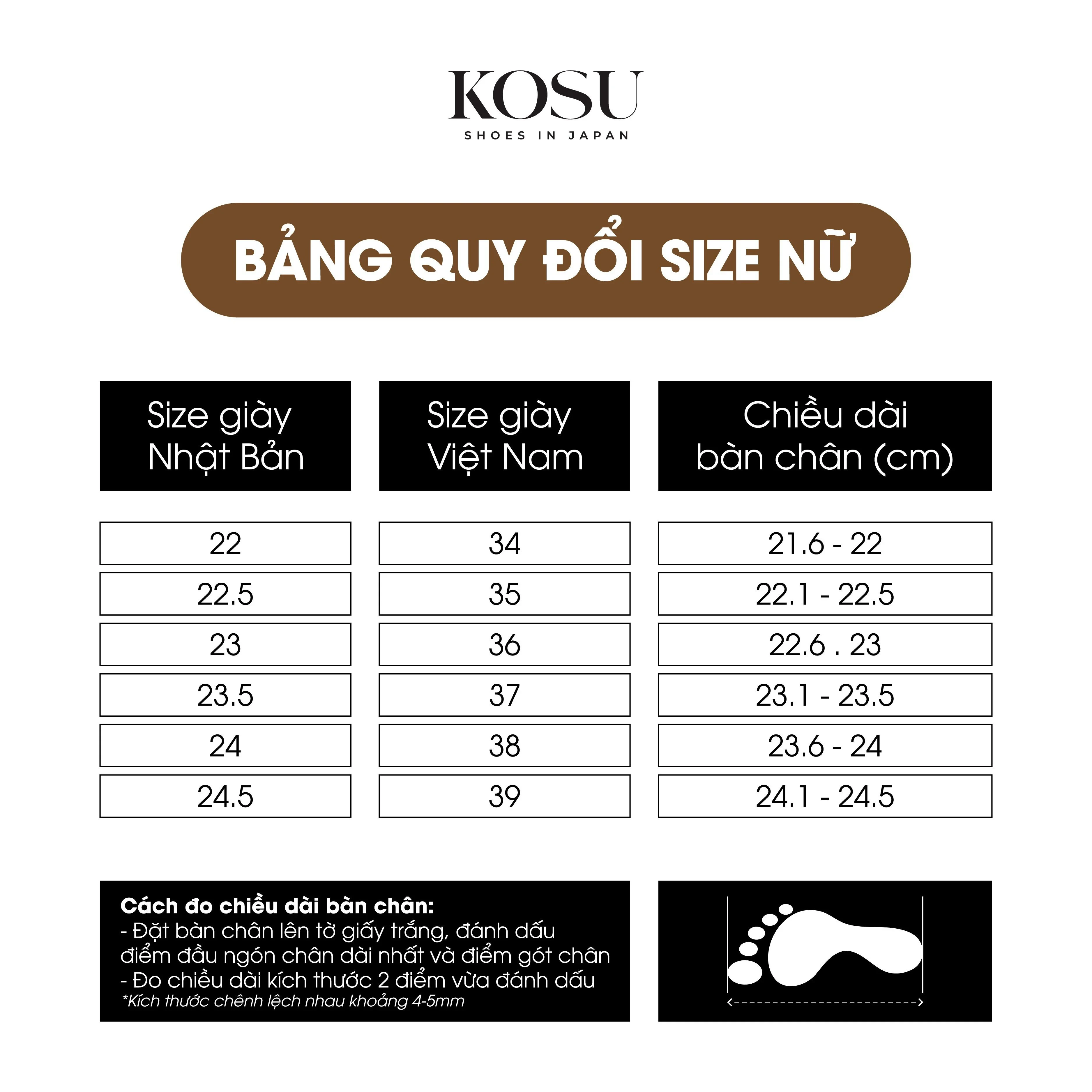 Giày da nữ đế xuồng 4,5cm Kosu 39050