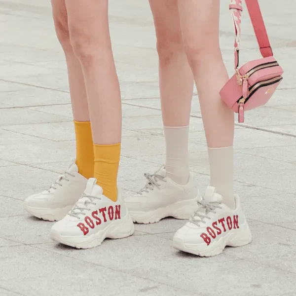 0151 - HÀNG CHÍNH HÃNG - GIÀY SNEAKER MLB BIG BALL CHUNKY BOSTON - *WHITE RED* - 2021** - Code: 32SHC2011 43I