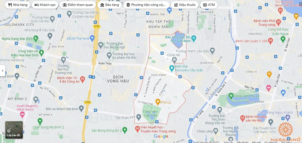 Quận Cầu Giấy: Thông tin, đặc điểm và vị trí bản đồ