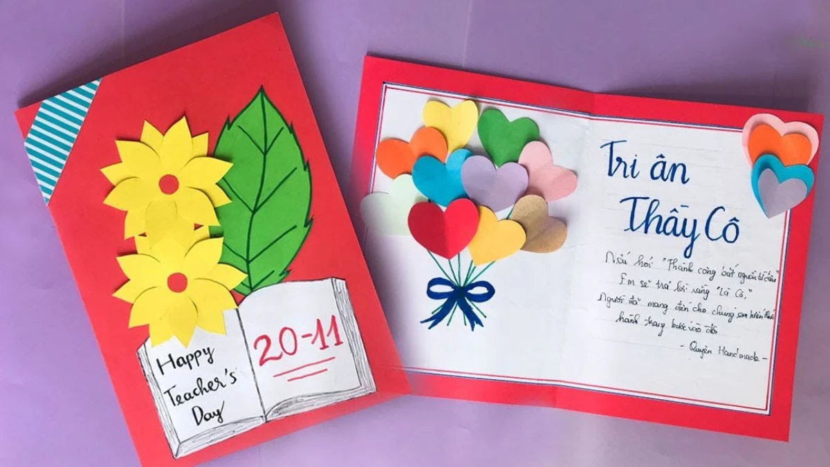 12+ cách làm thiệp 20/11 sáng tạo, đơn giản và đẹp nhất 2024