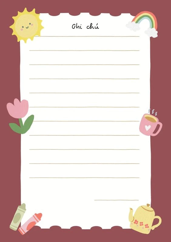 Vẽ trang trí viền giấy A4 đẹp nhất