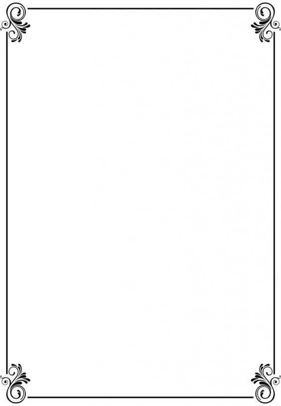 Vẽ trang trí viền giấy A4 đẹp nhất